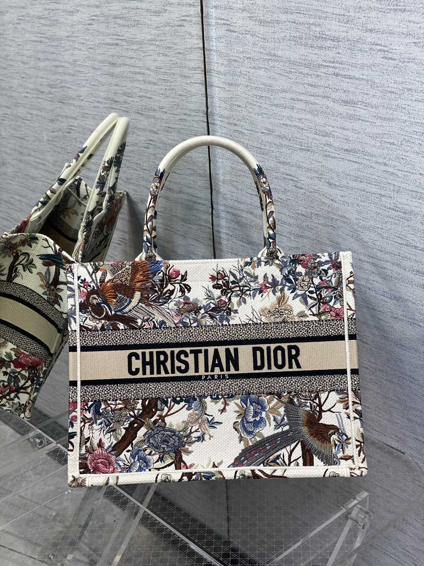Dior Medium Winter Garden Tote Bag