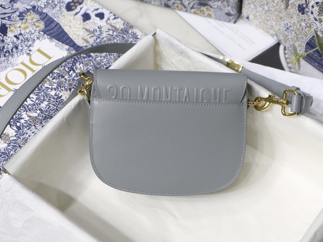 Dior Small Bobby Bag in Grey Leather - Image 3