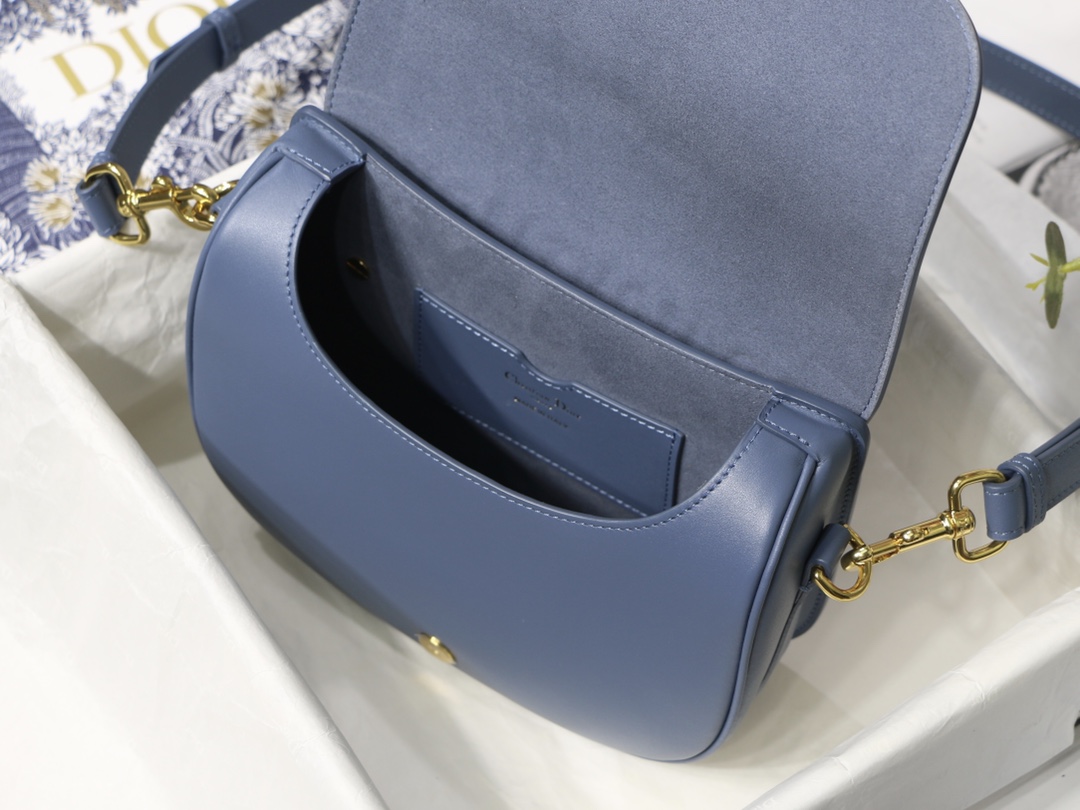Dior Medium Bobby Bag in Retro Blue Leather - Image 8