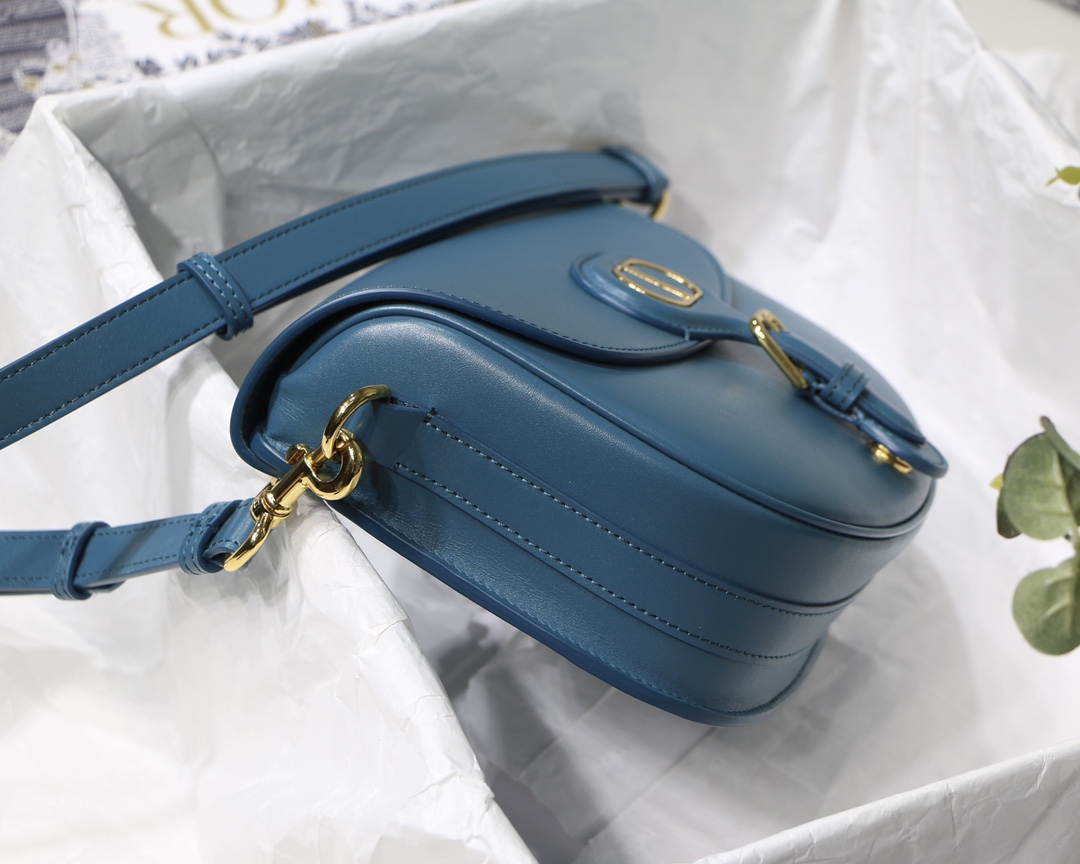 Dior Medium Bobby Bag in Deep Sea Blue Calfskin - Image 5