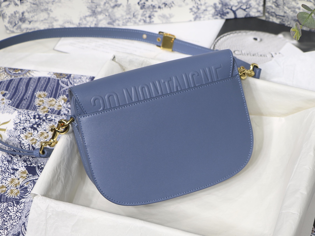 Dior Medium Bobby Bag in Retro Blue Leather - Image 3