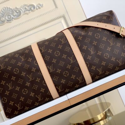 Louis Vuitton Classic Keepall 50 Travel Bag in Damier Graphite Canvas