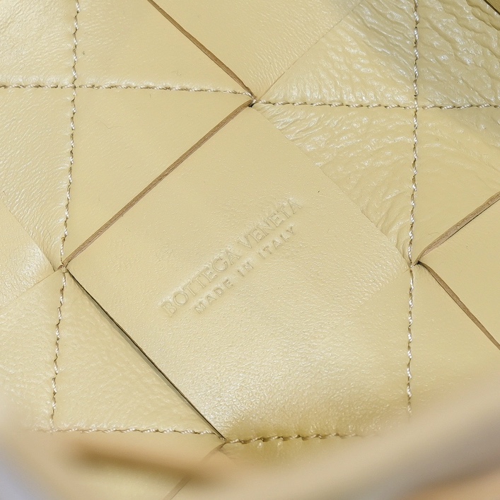 Bottega Veneta Braided Small Bucket Bag in Beige - Image 8