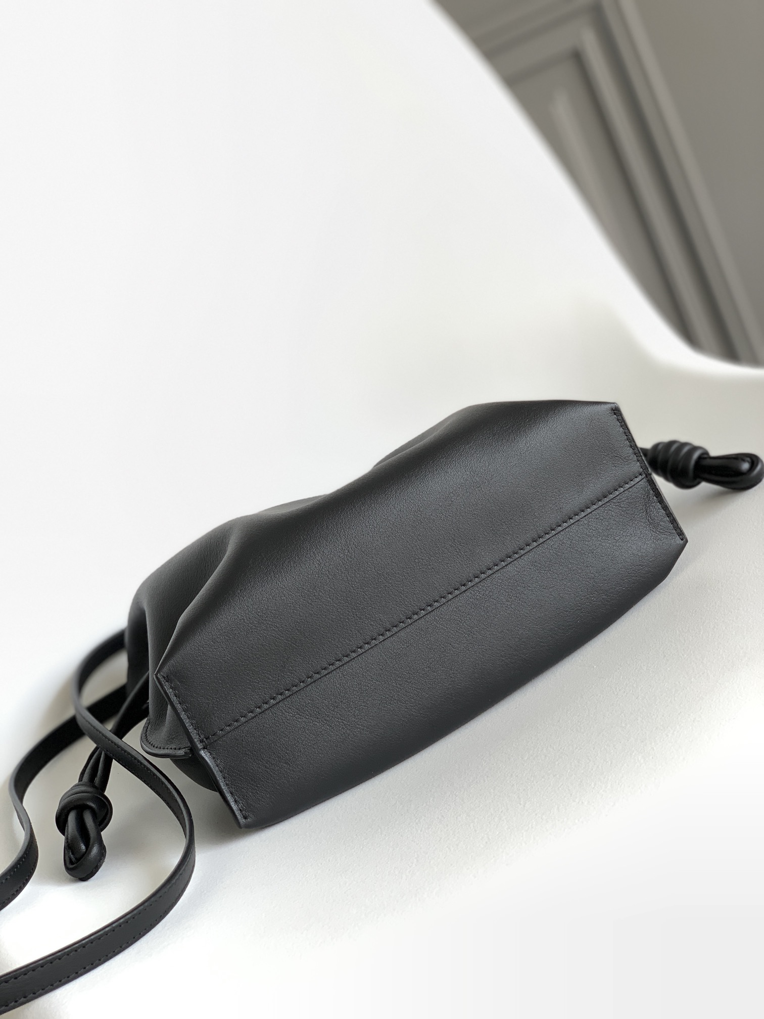 Loewe Small Flamenco Bag in Black Calfskin - Image 7