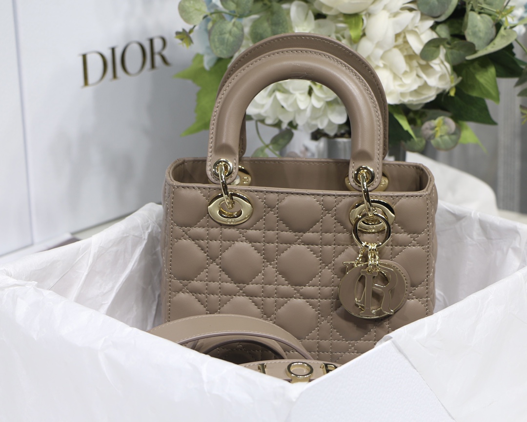 Lady Dior My ABC 20 Bag in Warm Taupe - Image 7