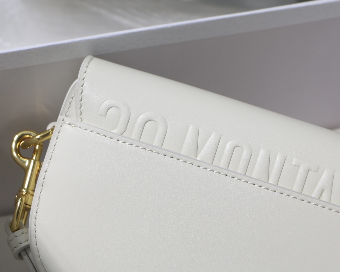 Dior Bobby East-West Underarm Bag in White Calfskin - Image 8
