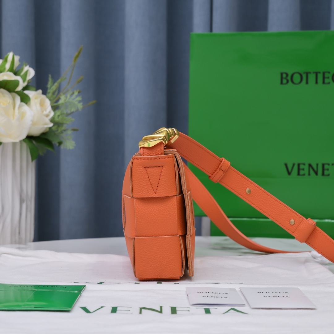 Bottega Veneta Padded Cassette Bag in Orange - Image 6