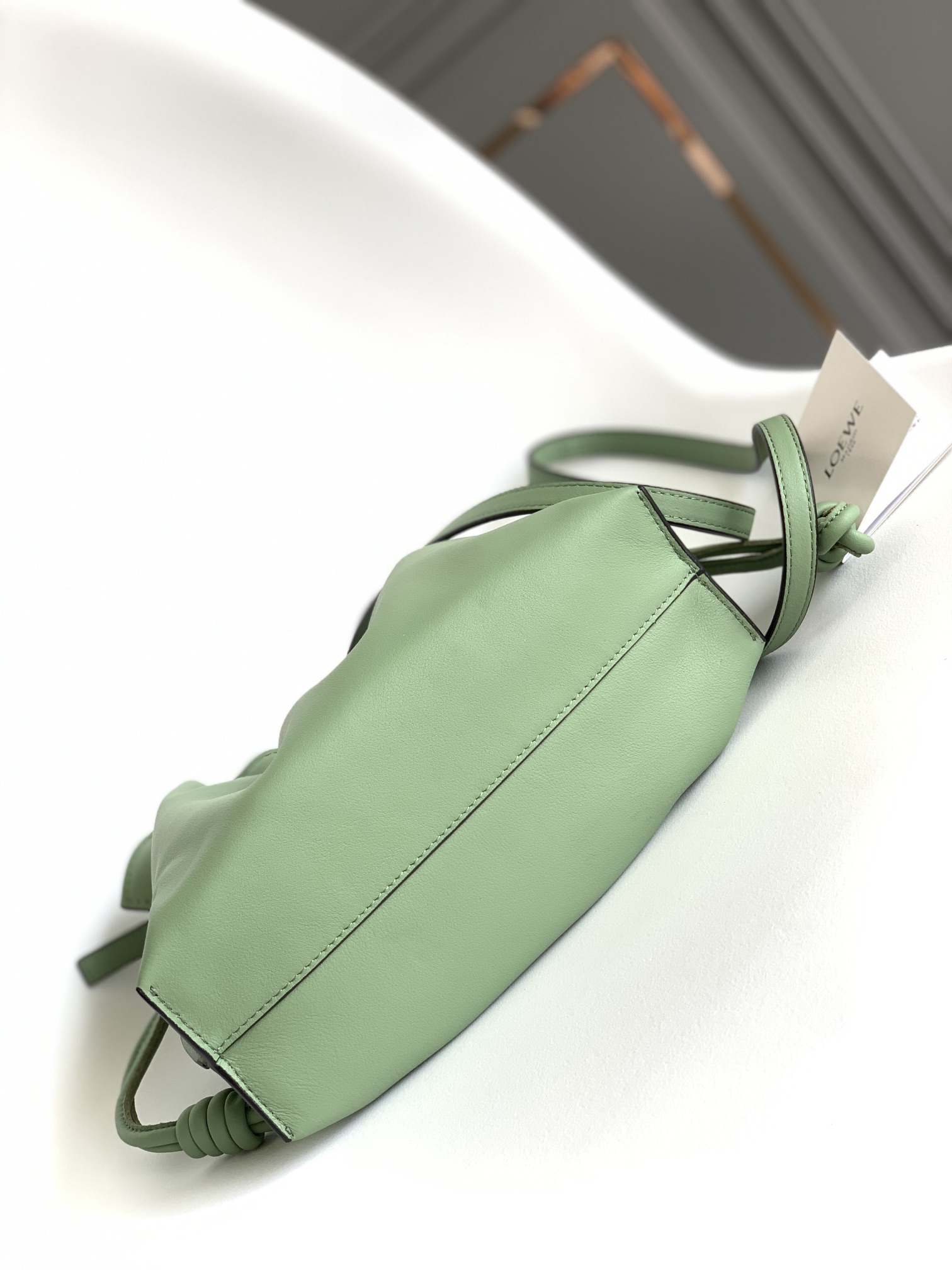 Loewe Small Flamenco Bag in Forest Green Calfskin - Image 7