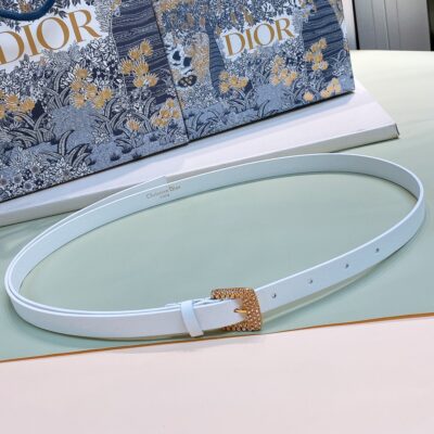 Dior D-Renaissance Pin Buckle Leather 17mm Belt