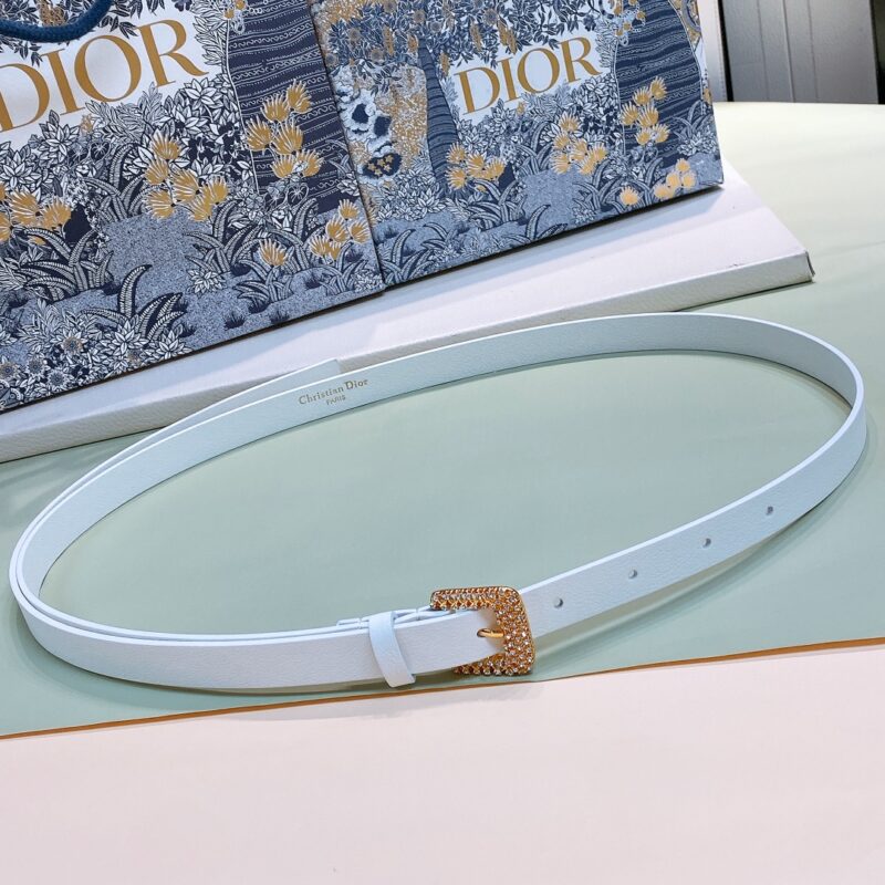 Dior D-Renaissance Pin Buckle Leather 17mm Belt