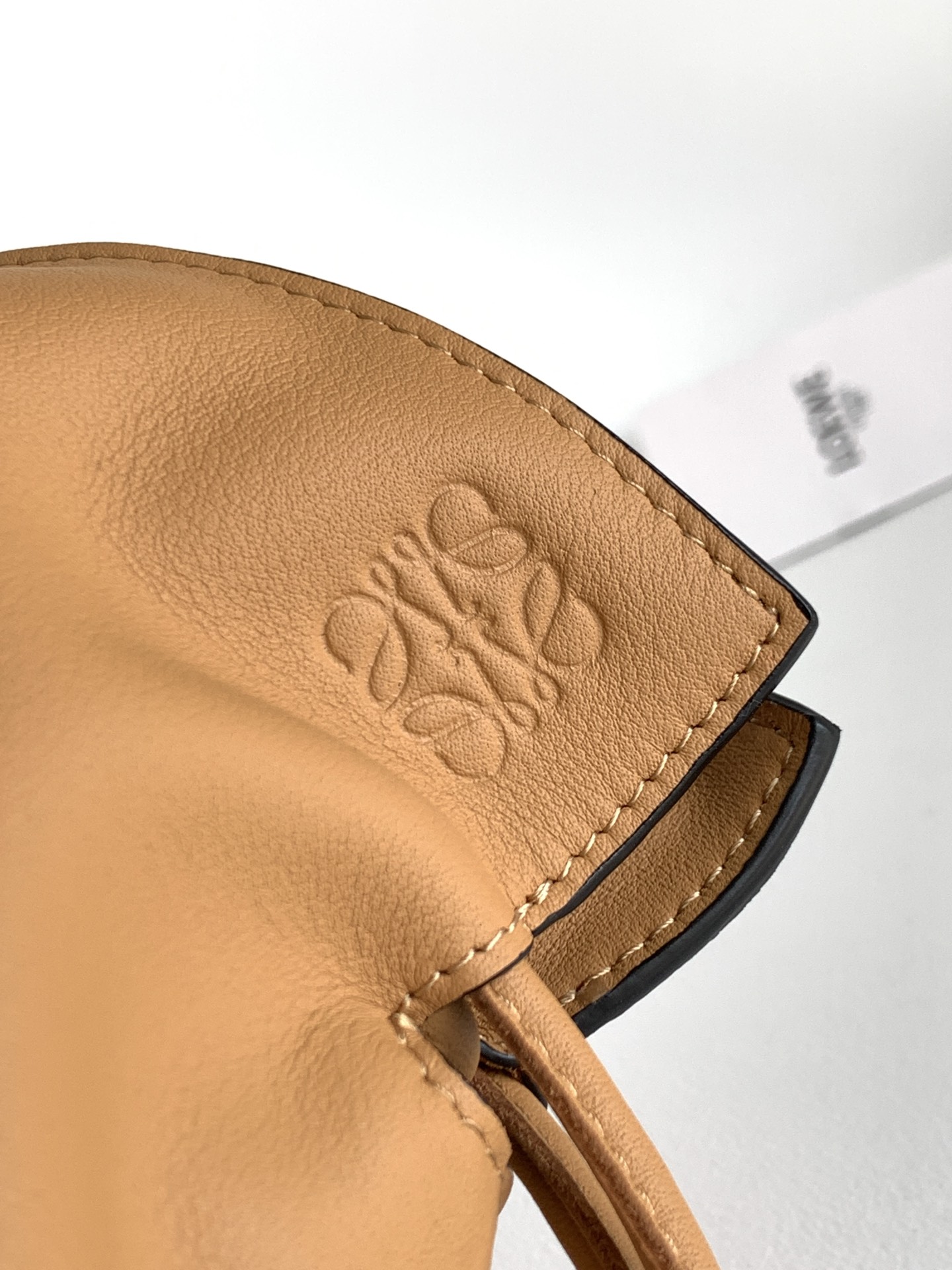 Loewe Small Flamenco Bag in Golden Brown Calfskin - Image 7