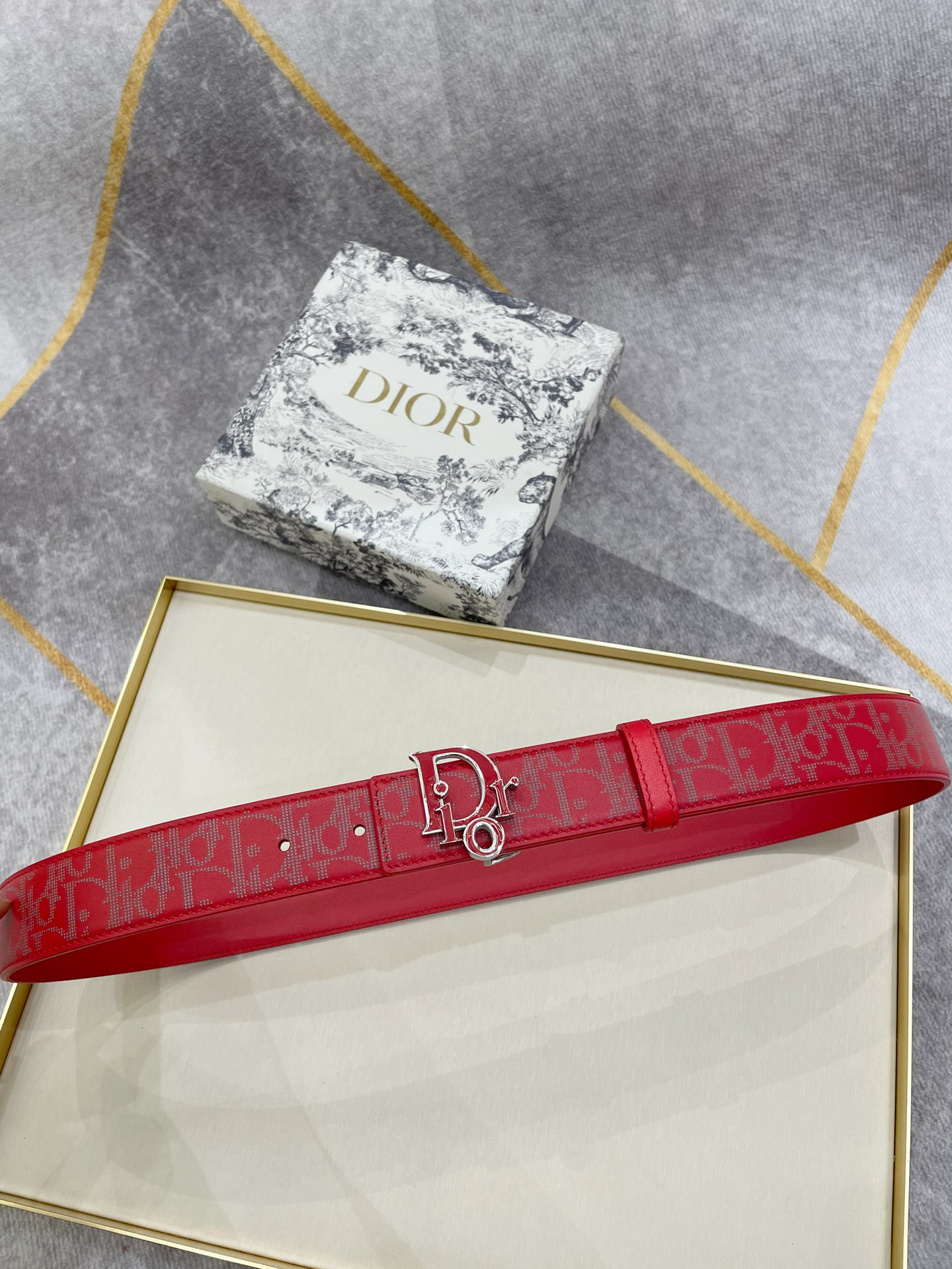 db9bf2_3d6b2d0e9b204de680ef6ffd21b3f489mv2.jpg Dior Leather Belt - Image 1