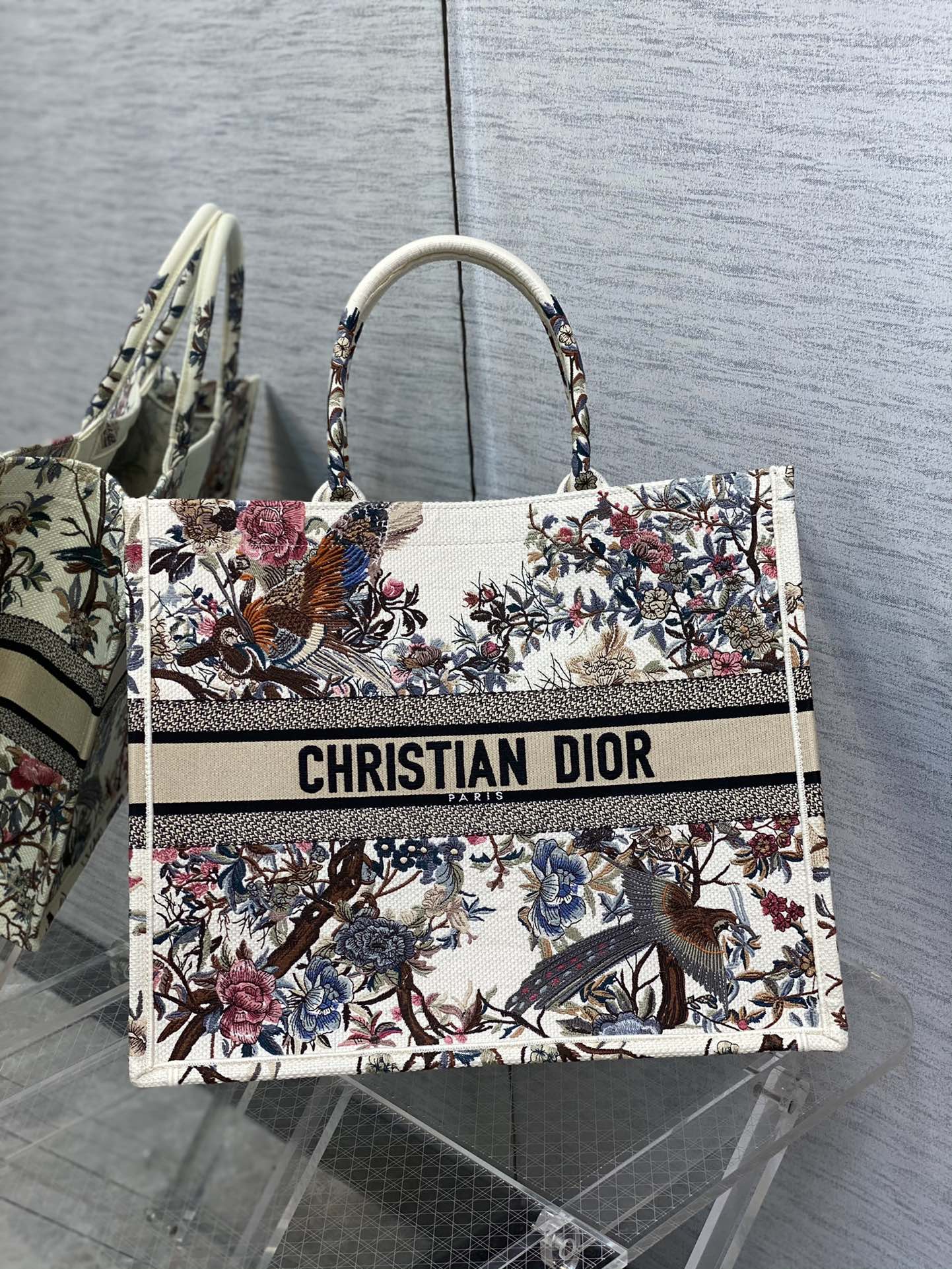 Dior Large Winter Garden Tote Bag