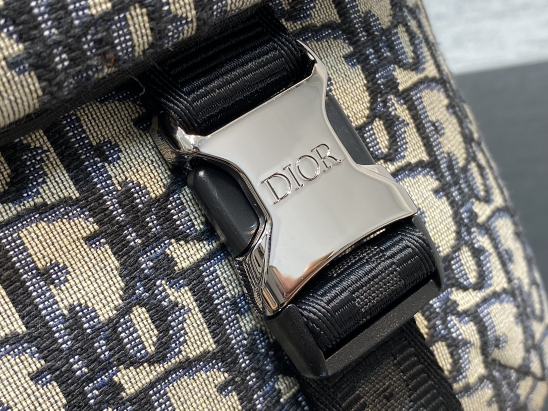 Dior Explorer Bag in Beige and Black Print - Image 8