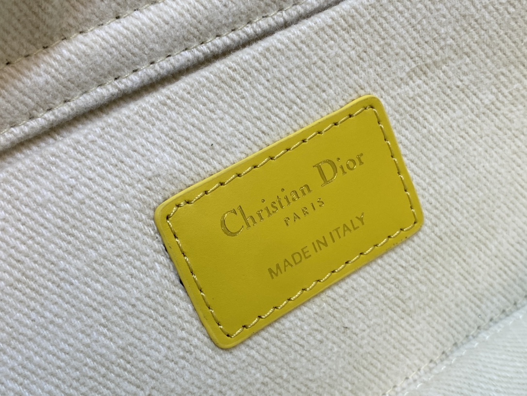 Dior Lady D-joy Bag in White Denim - Image 9