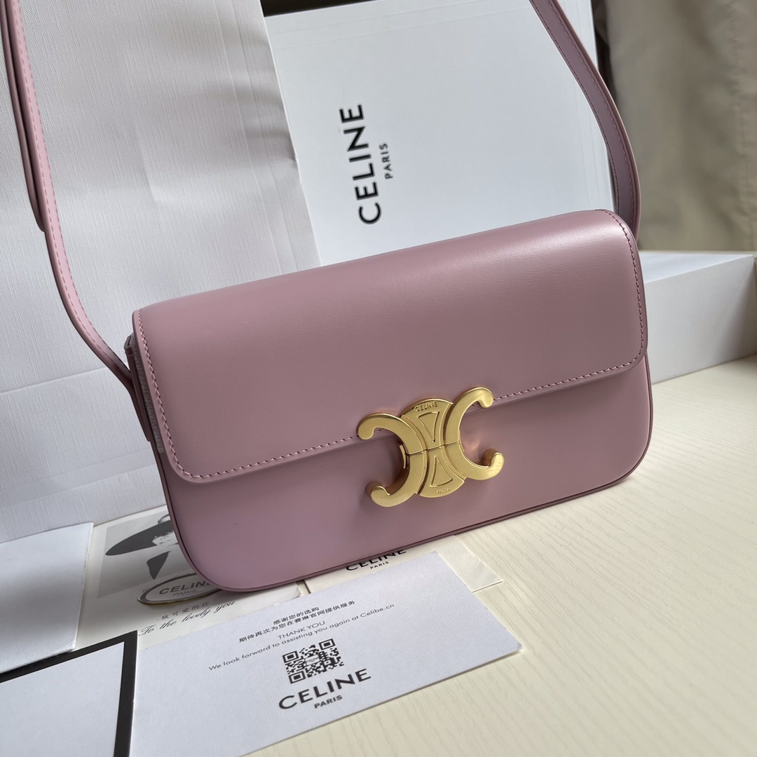 Celine Arc de Triomphe Underarm 20cm Bag in Pink - Image 3