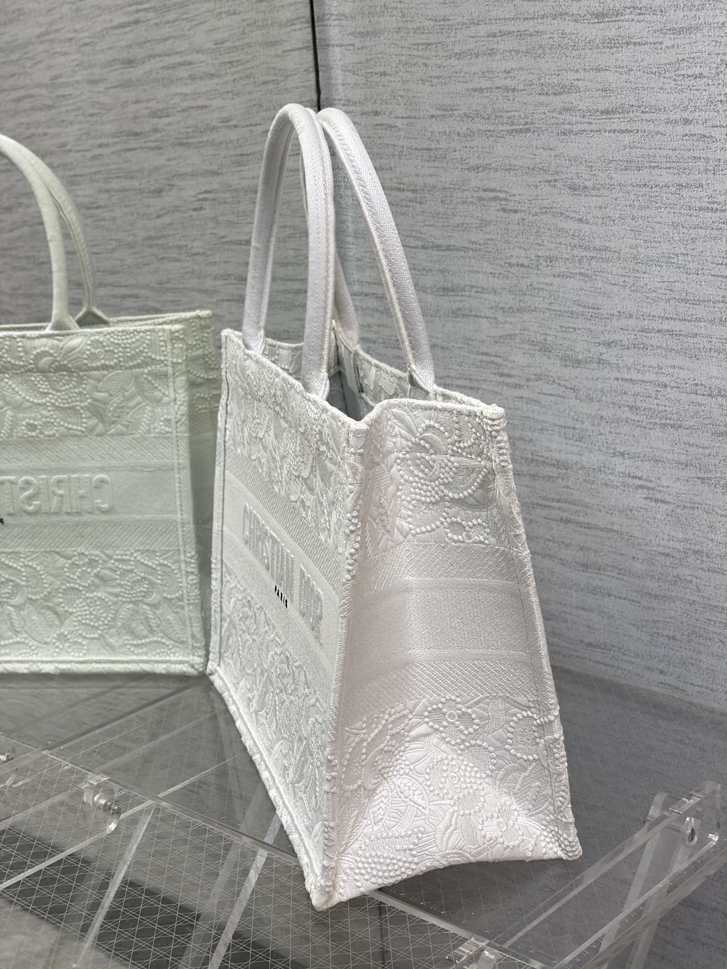 Dior Small Tote Bag in White - Image 5
