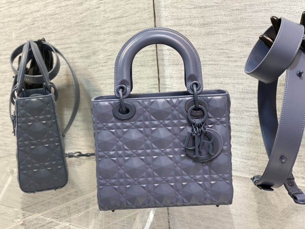 Lady Dior Small Bag in Matte Blue