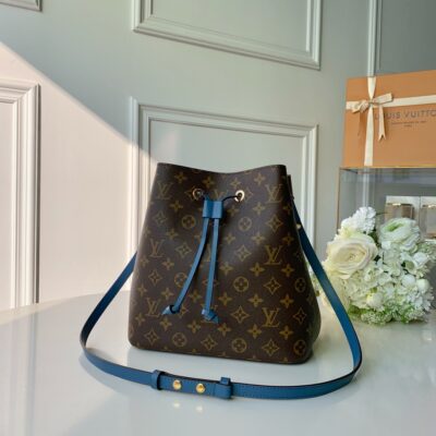 Louis Vuitton NéoNoé MM Blue Jean Bag