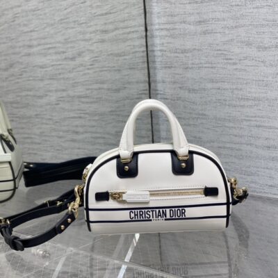 Dior Bowling Bag in White