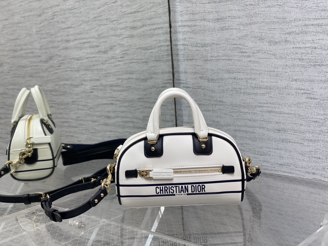 Dior Bowling Bag in White