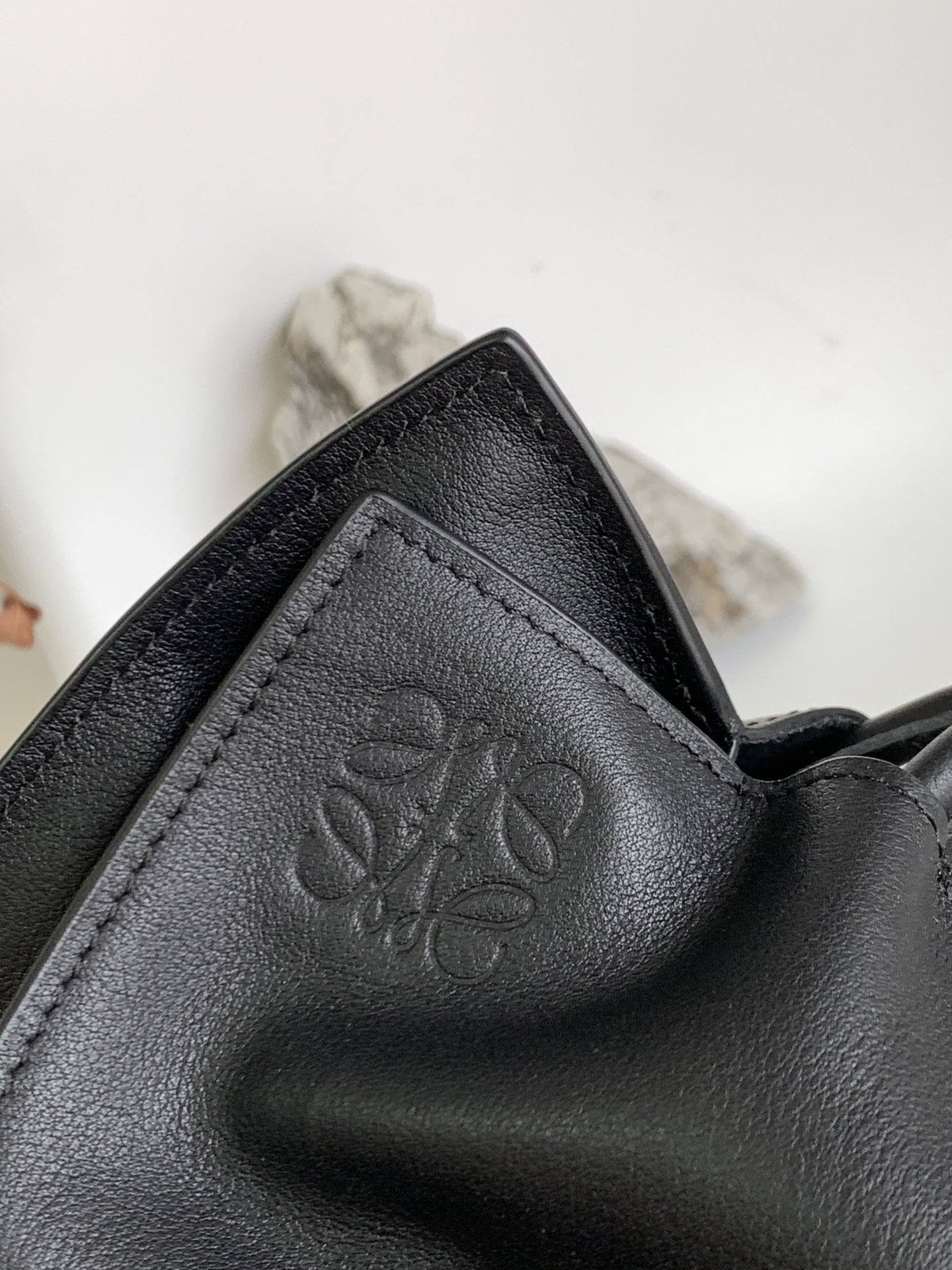 Loewe Large Flamenco Bag in Black Calfskin - Image 8