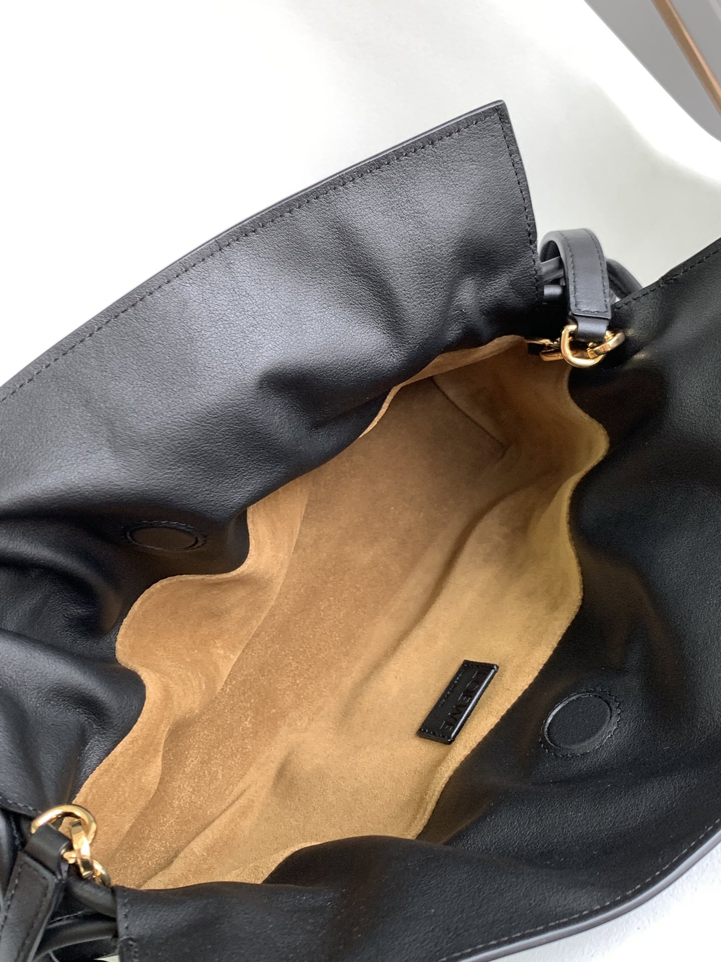 Loewe Large Flamenco Bag in Black Calfskin - Image 5