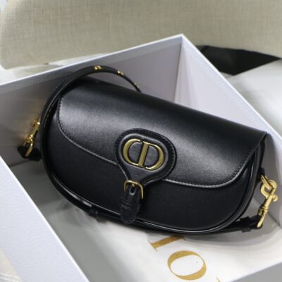 Dior Bobby East-West Underarm Bag in Black Calfskin