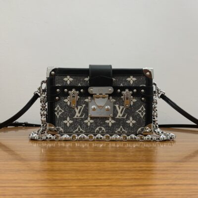 Louis Vuitton Petite Malle Bag in Monogram Jacquard Denim