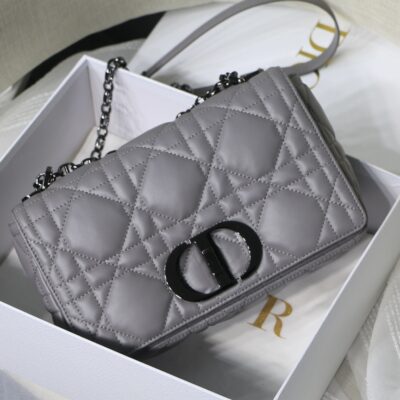 Dior Medium Grey Caro Bag