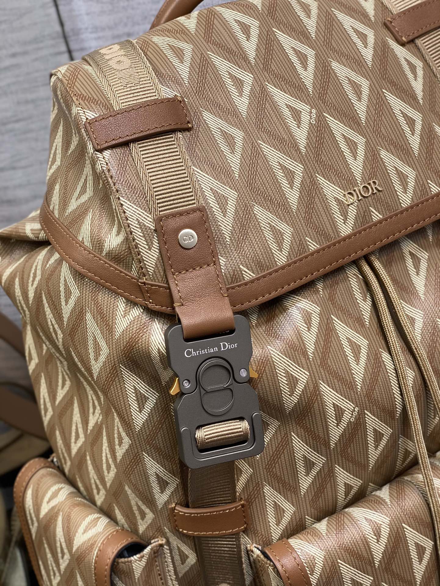 Dior Road Backpack in Brown&Beige - Image 8