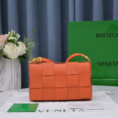 Bottega Veneta Padded Cassette Bag in Orange