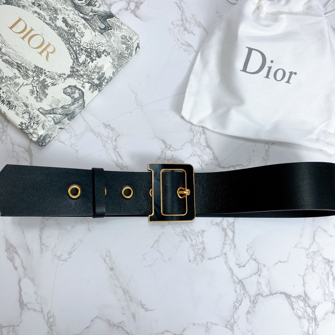 db9bf2_5ed3c10056f145fb8d3160c538633b28mv2.jpg Dior Leather Belt - Image 1