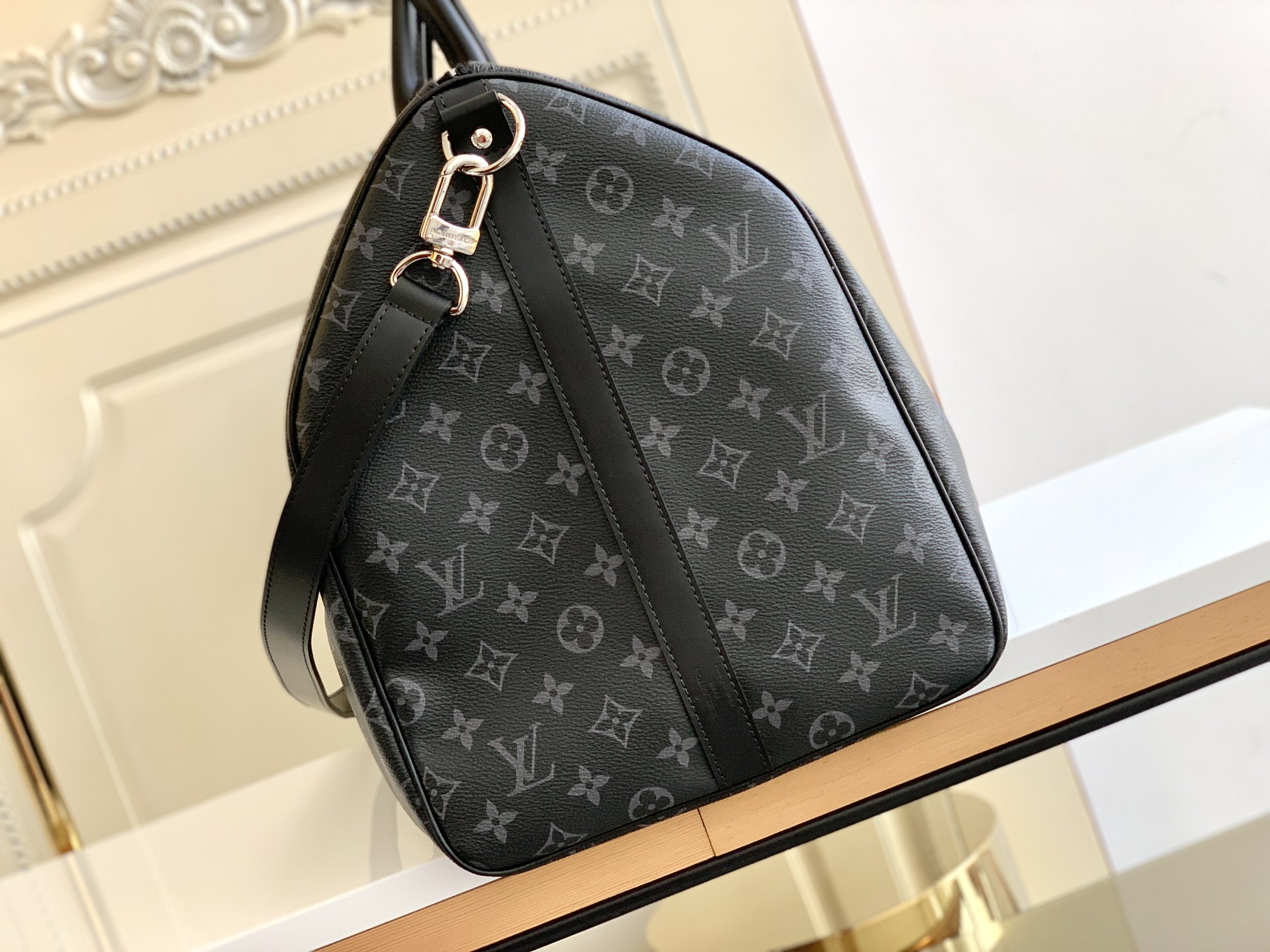 Louis Vuitton Classic Keepall 50 Bag in Damier Graphite Canvas - Image 5