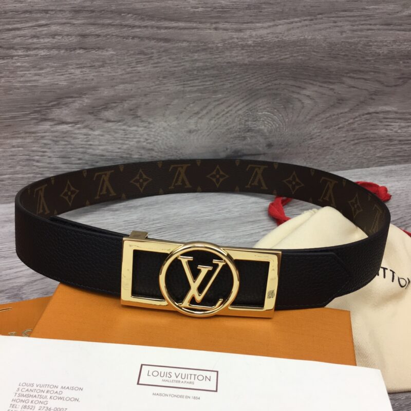 Louis Vuitton LV Buckle Reversible Leather Belt