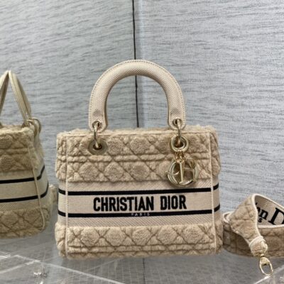 Lady Dior Small Furry Bag