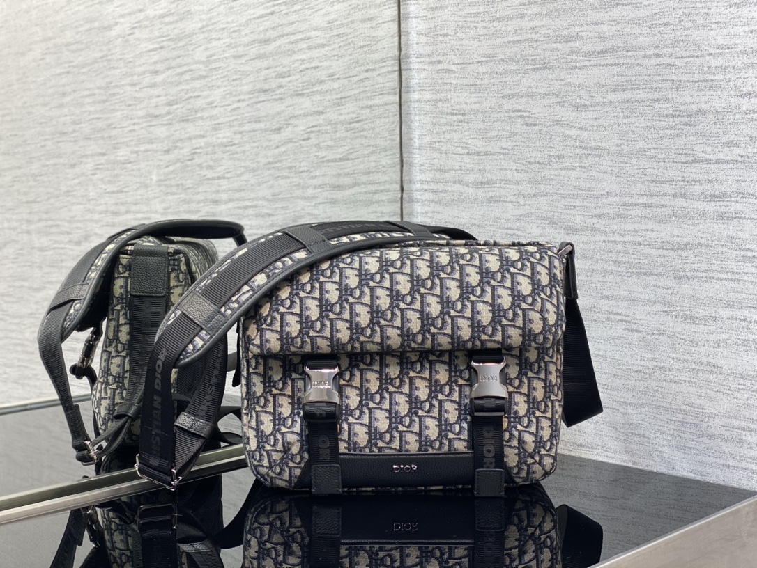 Dior Explorer Bag in Beige and Black Print