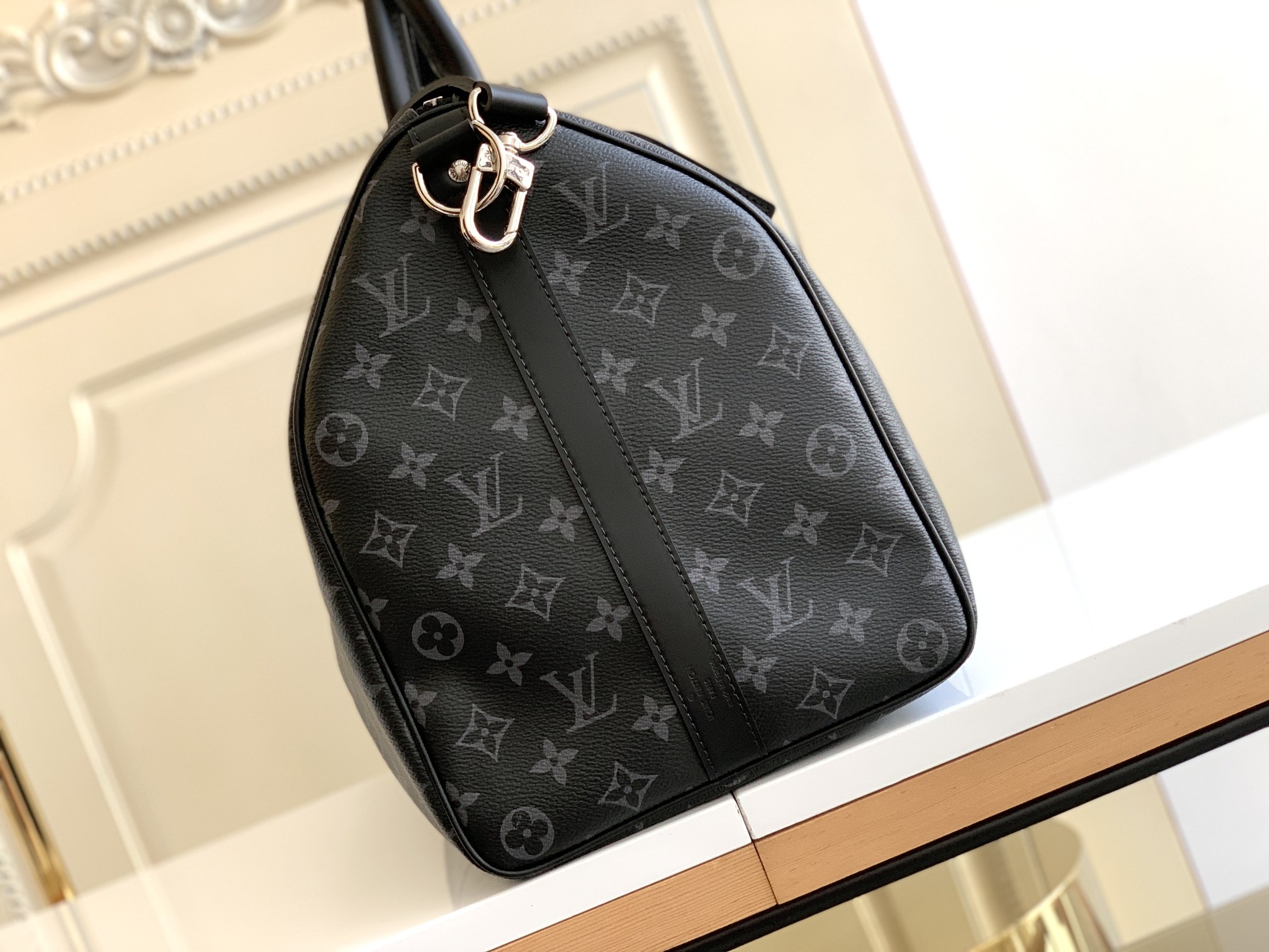 Louis Vuitton Classic Keepall 45 Bag in Damier Graphite Canvas - Image 5