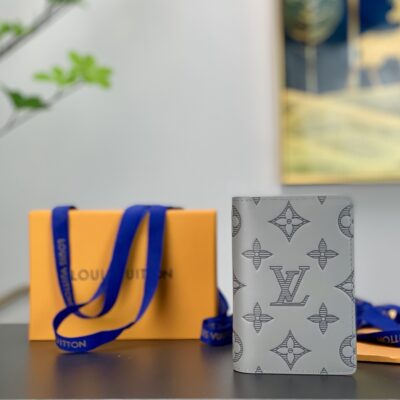 Louis Vuitton Gray Monogram Shadow Wallet