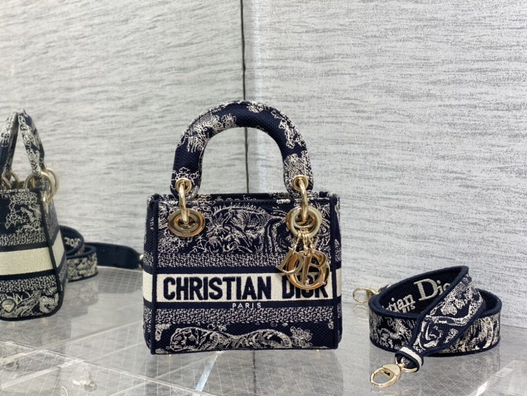 Lady Dior Tiger Embroidery Mini Bag