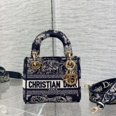 Lady Dior Tiger Embroidery Mini Bag