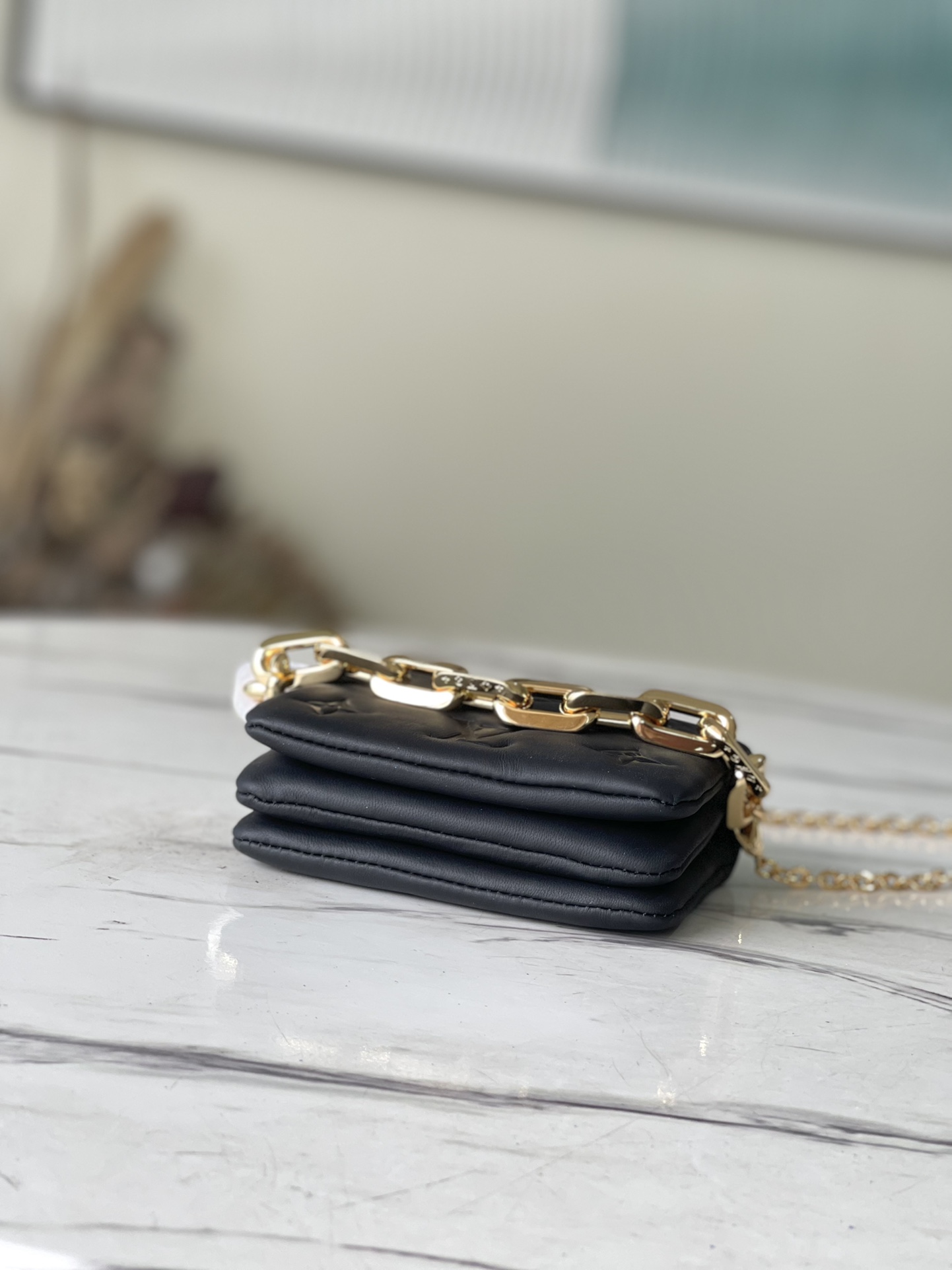 Louis Vuitton Black Mini Cossion Bag - Image 5