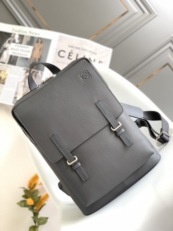 Loewe Military Style Backpack in Grey
