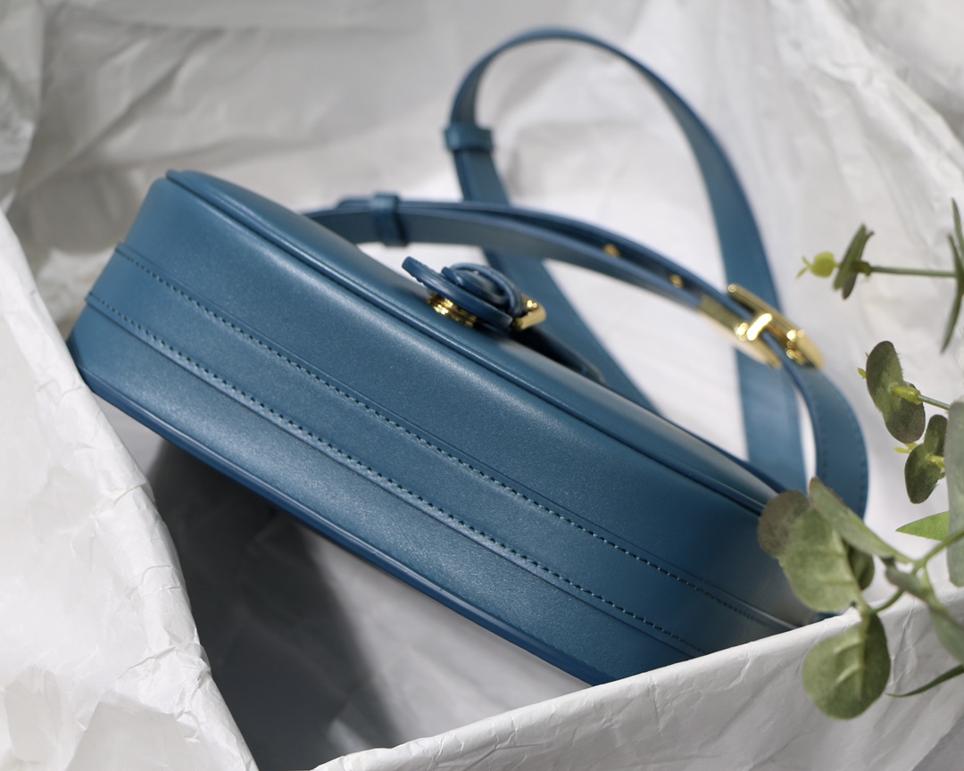 Dior Medium Bobby Bag in Deep Sea Blue Calfskin - Image 9