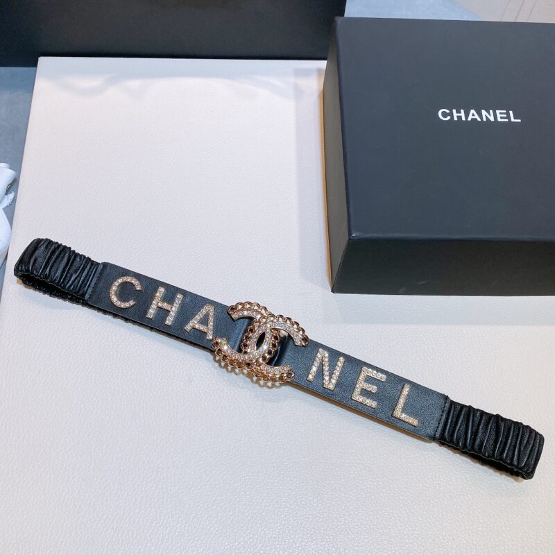 Chanel CC Buckle Elastic Belt