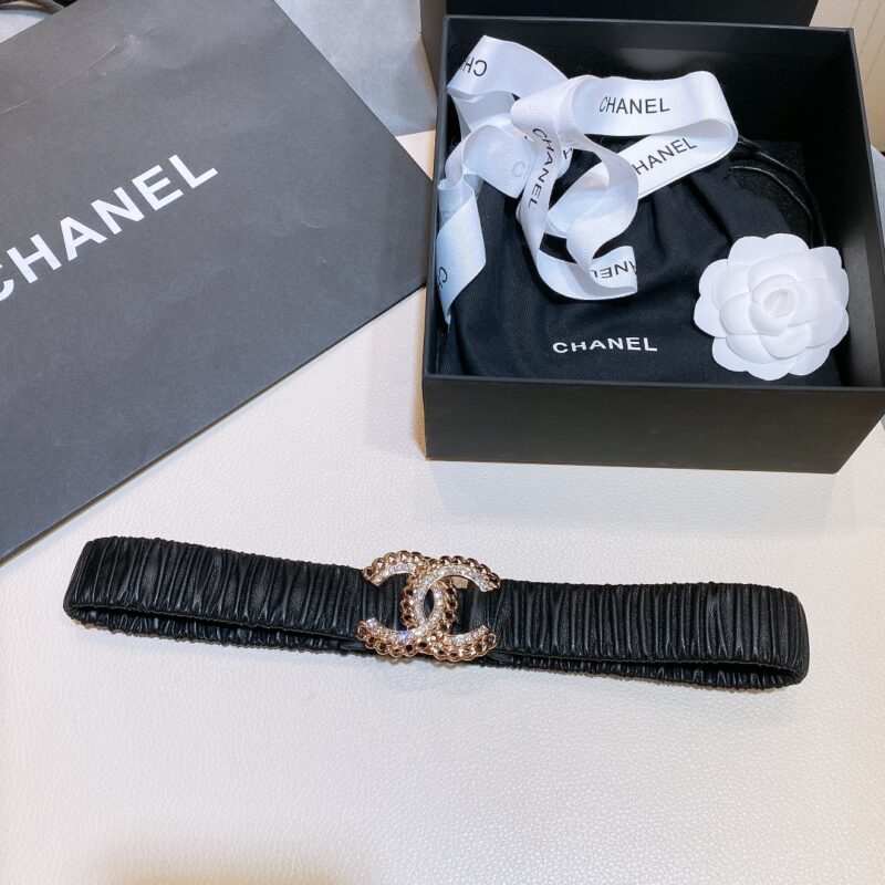 Chanel CC Buckle Elastic Belt