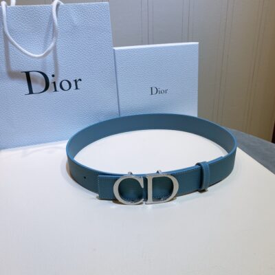 Dior Carved Flower Hanging Buckle Double-sided 35mm Belt