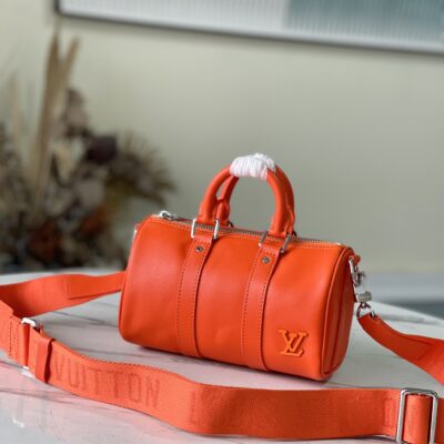 Louis Vuitton Keepall XS Travel Bag in Red