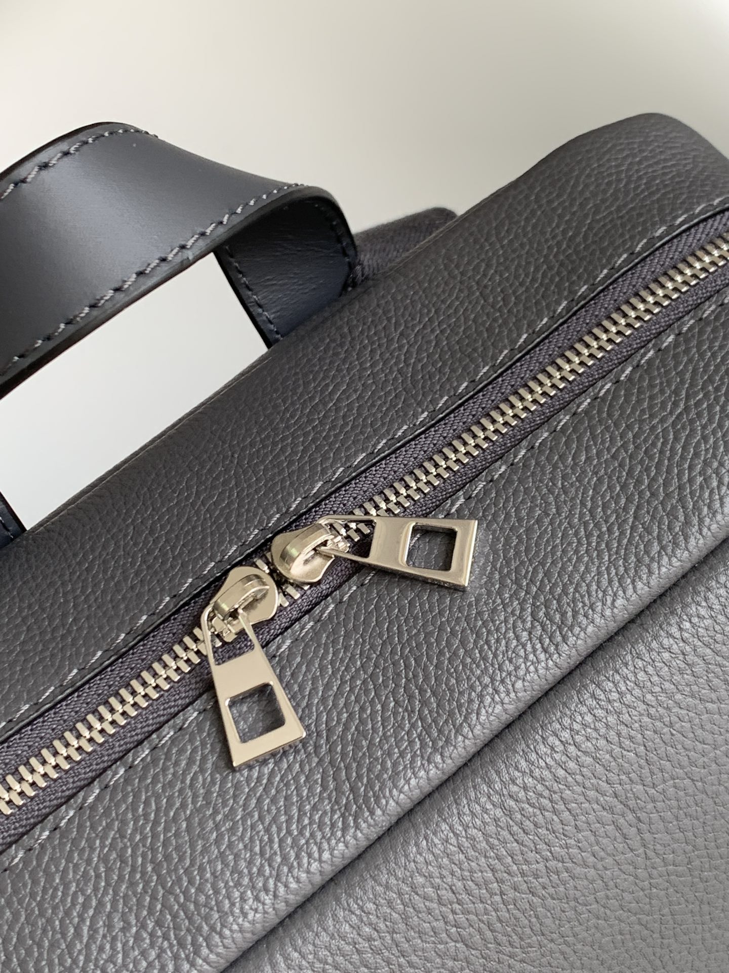 Loewe Military Style Backpack in Grey - Image 7