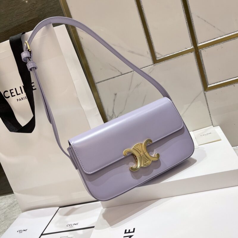Celine Arc de Triomphe Underarm 20cm Bag in Purple